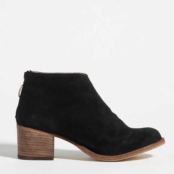 NEW BEEK Made In Mexico Suede Eaglet Mid Shaft women Boots in black 825 10m5 - Picture 2 of 6